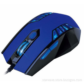 Optical FCC and CE Parts Gaming Mouse with LED Light, Measures 120 x 75 x 40mm